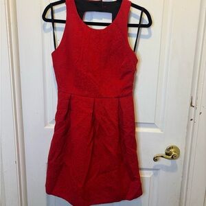 Moulinette Soeurs Anthropologie Scarlet Textured Sleeveless Mini Dress